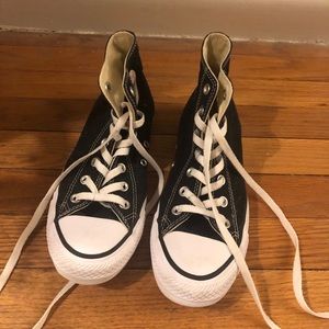 Chuck Taylor Black high top converse shoes